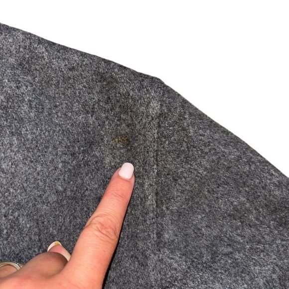 J. Crew Wool Cashmere Blend Gray Pea Coat Women’s L Classic Preppy Coastal Luxe - Picture 16 of 16